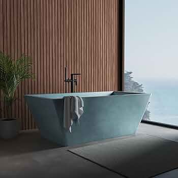 その他 1/6 native bath tub Avalon 62-Inch Concrete Soaking Bathtub - Native Trails